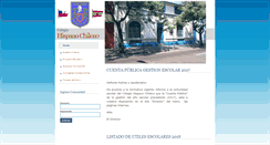 Desktop Screenshot of colegio-hispanochileno.cl